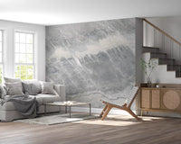 Cool Grey Marble Vein Wall Mural