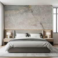 Natural Grey Stone Slab Pattern Wall Mural