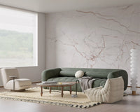 Blush Veined Marble Stone Wall Mural