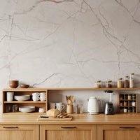 Soft Blush Marble Veins Wall Mural