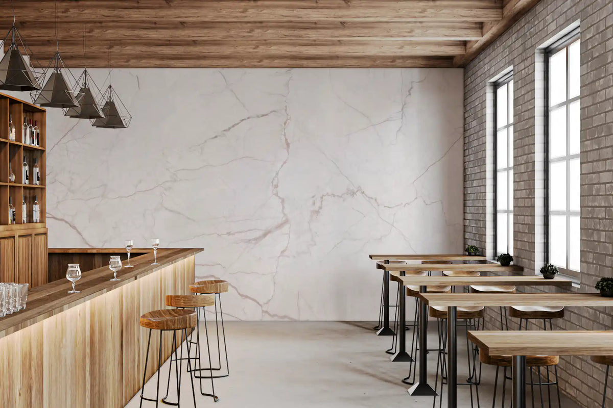 Minimalist Soft Blush Stone Wall Mural