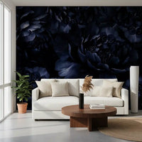 Midnight Peony Bloom Wall Mural