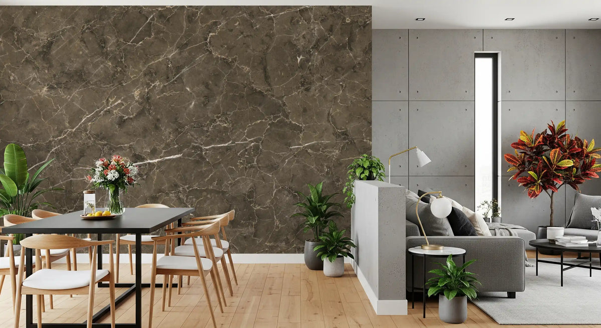 Earth Tone Marble Slab Wall Mural
