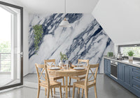 Monochrome Marble Vein Texture Wall Mural