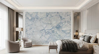 Azure Marble Vein Surface Wall Mural