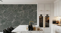 Dark Charcoal Marble Vein Texture Wall Mural