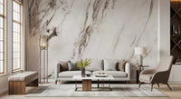 Classic White Marble Vein Texture Wall Mural