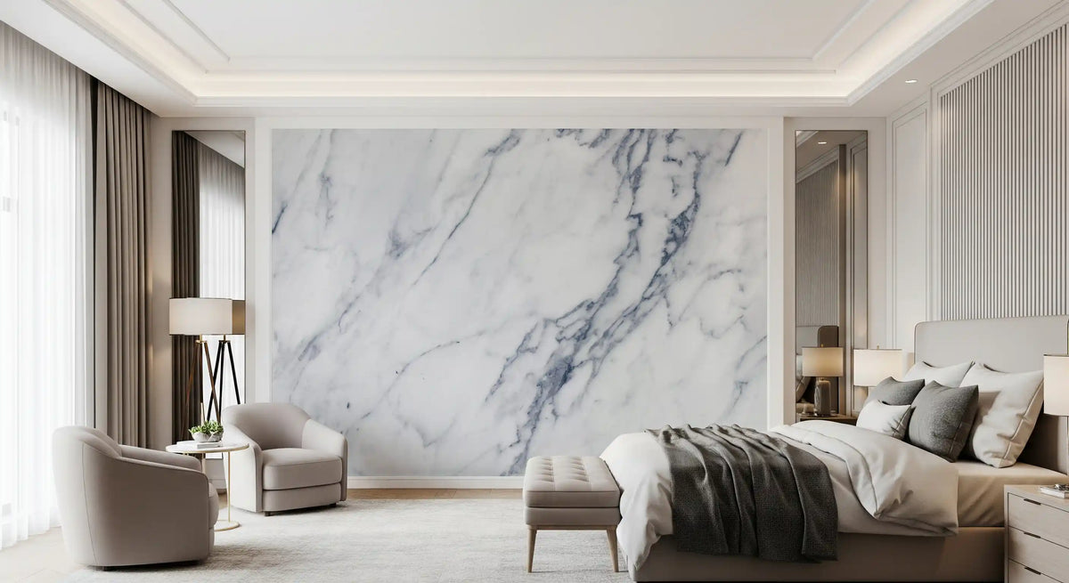 Classic Carrara Marble Vein Wall Mural