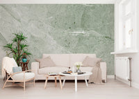 Sage Green Marble Slab Wall Mural