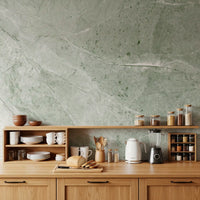 Sage Green Marble Slab Wall Mural
