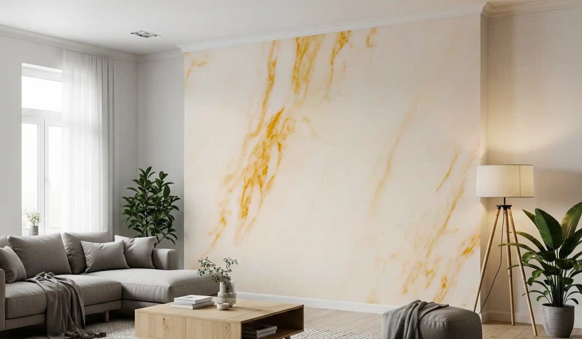 Gilded Marble Vein Wall Mural
