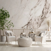 Calacatta White Stone Texture Wall Mural