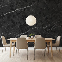 Midnight Stone Vein Texture Wall Mural