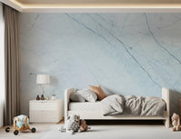 Ethereal Azure Marble Vein Wall Mural