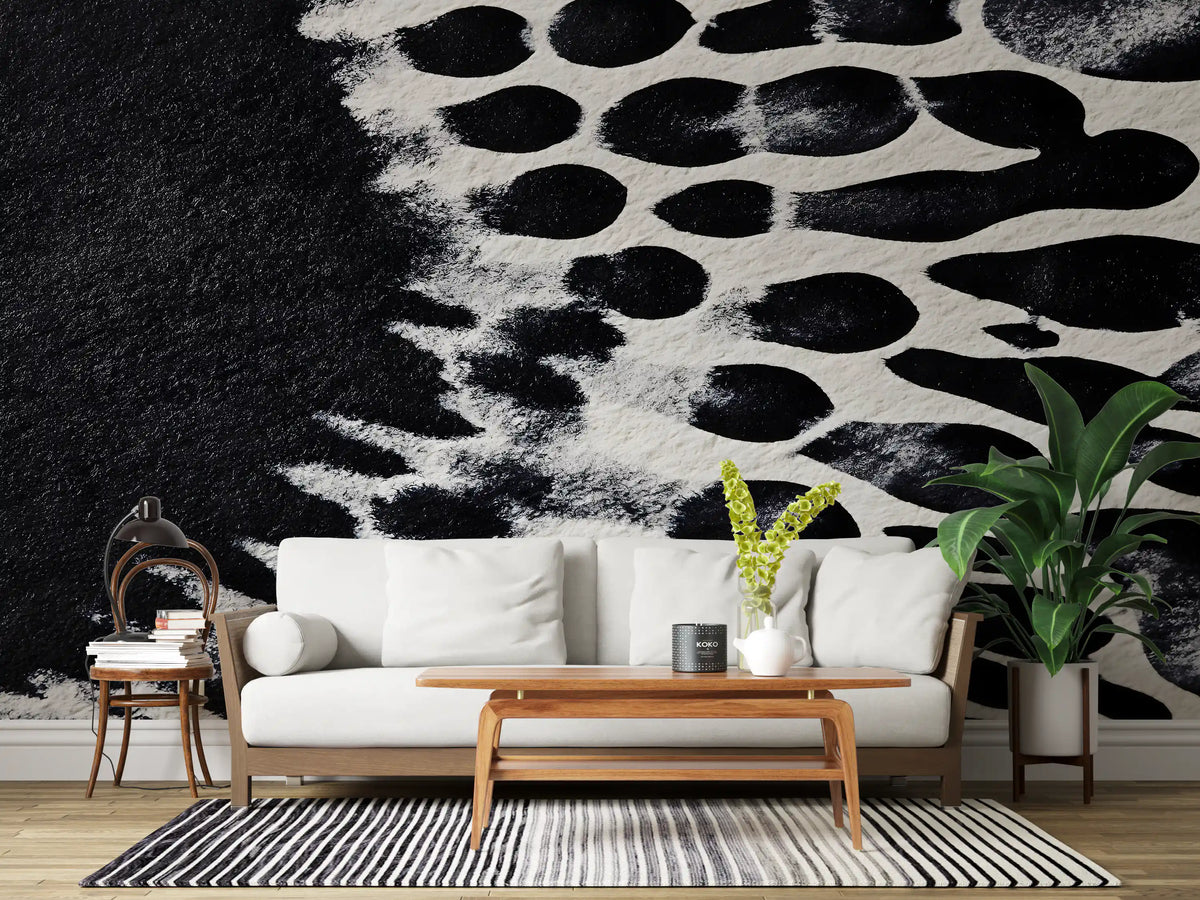 Ink Blot Abstract Wall Mural