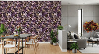 Dark Botanical Wildflowers Wallpaper⁠