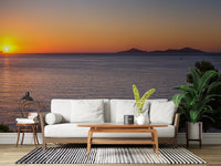 Mediterranean Sunset Horizon Wall Mural