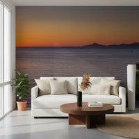 Mediterranean Sunset Horizon Wall Mural