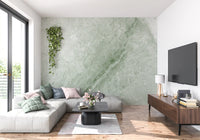 Serene Sage Marble Slab Wall Mural
