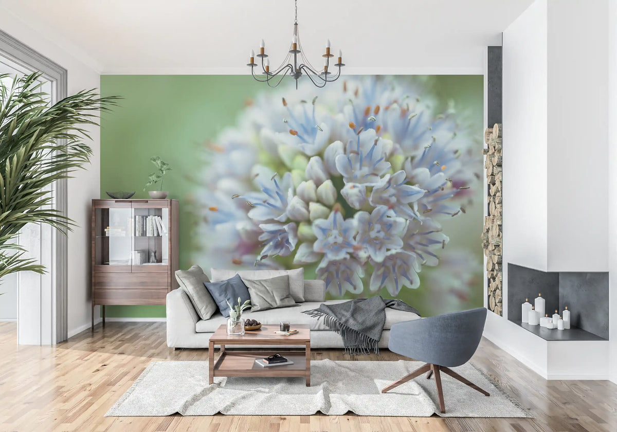 Abstract Spring Petal Cluster Wall Mural