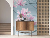 Minimalist Magnolia Branches Wall Mural