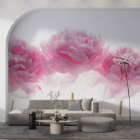 Minimalist Blush Petals Wall Mural
