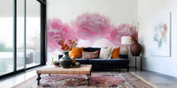 Minimalist Blush Petals Wall Mural