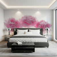 Minimalist Blush Petals Wall Mural