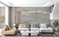 Serene Grey Marble Vein Wall Mural