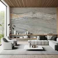 Serene Grey Marble Vein Wall Mural