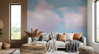 Minimalist Urban Dusk Silhouette Wall Mural