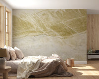 Golden Vein Natural Stone Texture Wall Mural