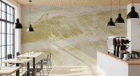 Golden Vein Natural Marble Stone Effect Wall Mural