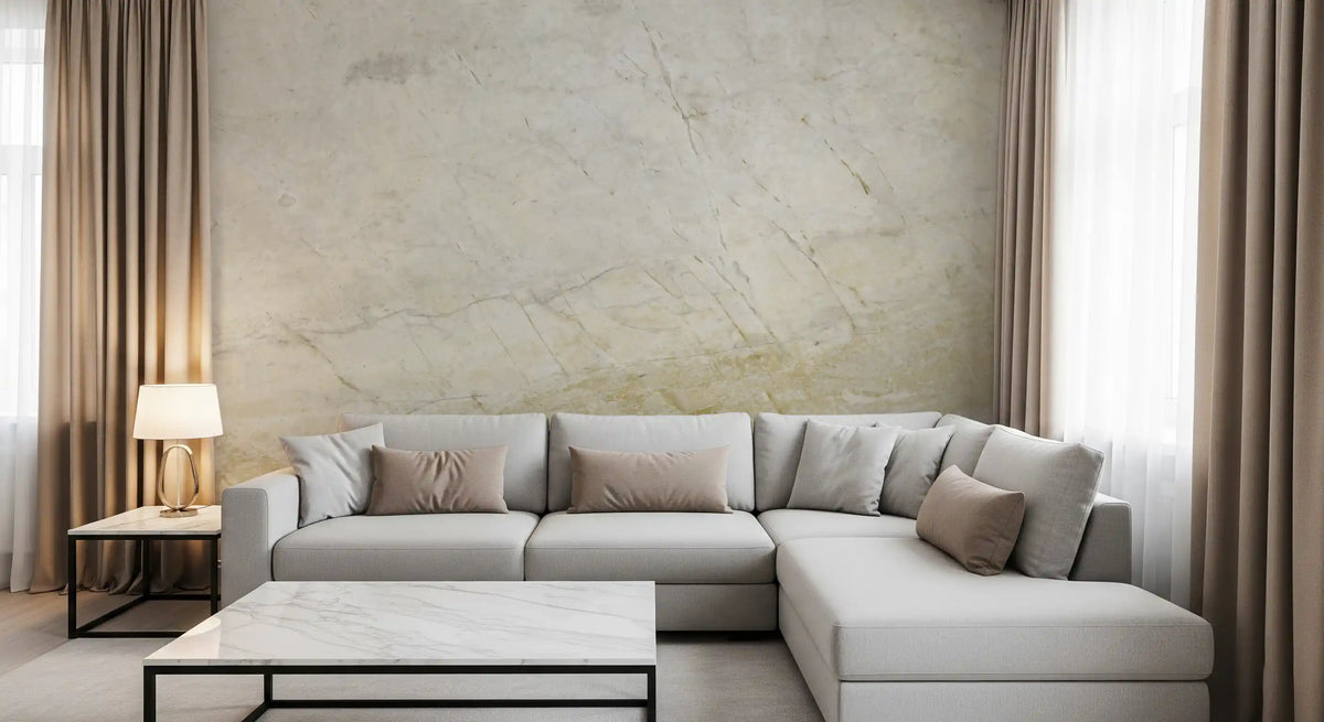 Natural Cream Marble Vein Wall Mural