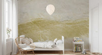 Golden Vein Natural Stone Slab Wall Mural