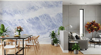 Azure Marble Veins Wall Mural