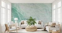 Mint Jade Stone Texture Wall Mural