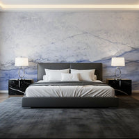Blue Veined Marble Horizon Wall Mural