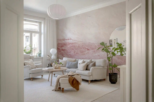Rose Quartz Marble Vein Wall Mural