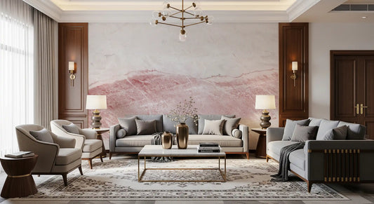 Rose Quartz Marble Vein Wall Mural