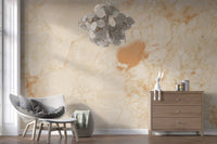 Natural Cream Marble Stone Texture Wall Mural