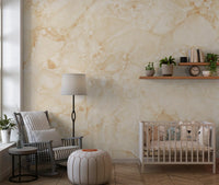 Cream Breccia Marble Texture Wall Mural