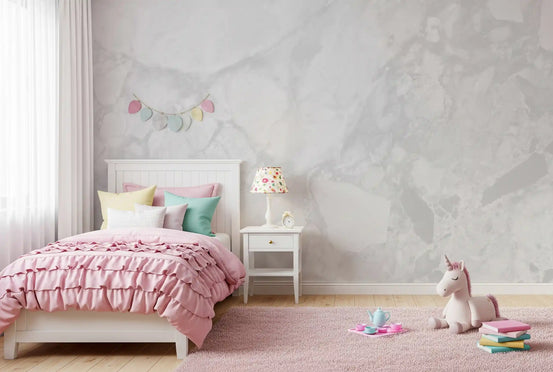 Minimalist Pale Marble Stone Wall Mural