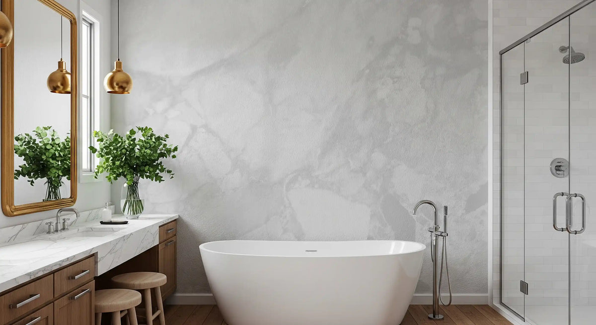 Minimalist Pale Marble Stone Wall Mural