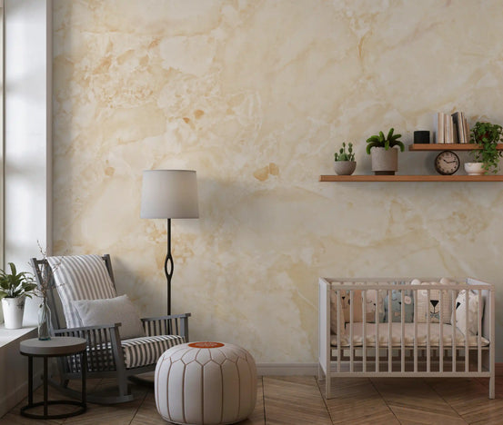 Cream Stone Texture Surface Wall Mural