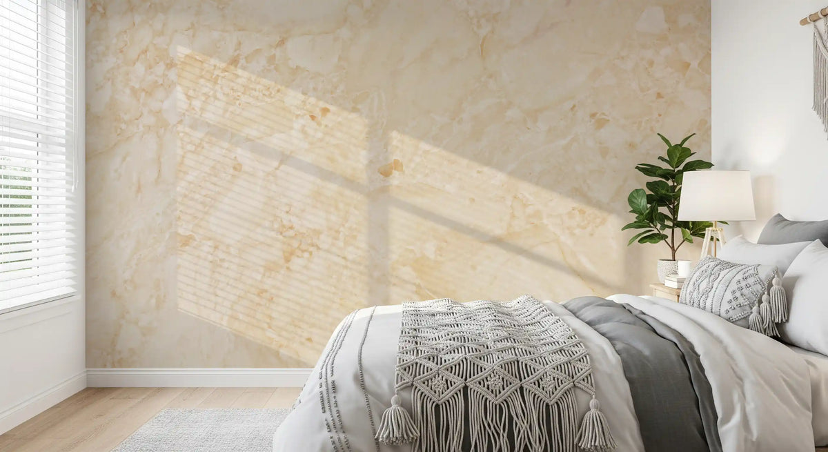 Cream Stone Texture Surface Wall Mural