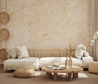 Cream Stone Texture Surface Wall Mural