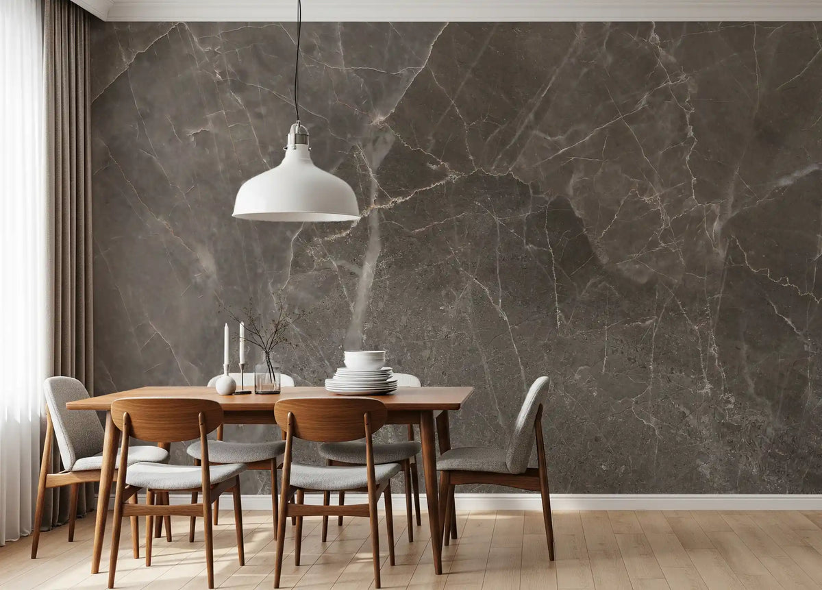 Smoky Quartz Marble Stone Texture Wall Mural