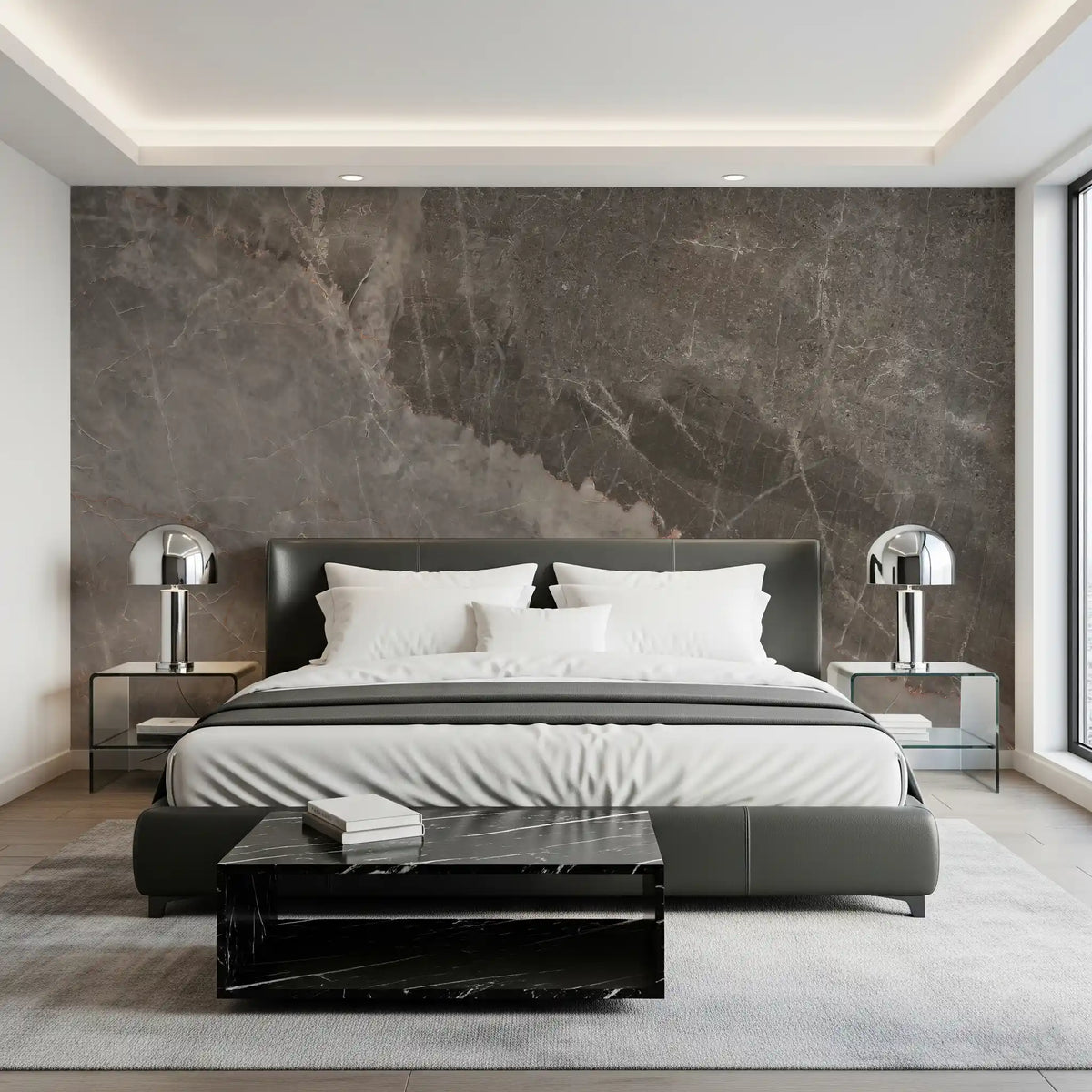 Stormy Slate Marble Texture Wall Mural