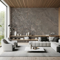 Smoky Grey Marble Texture Wall Mural